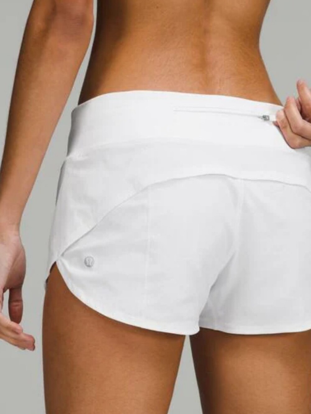 lululemon athletica White Performance Running Shorts